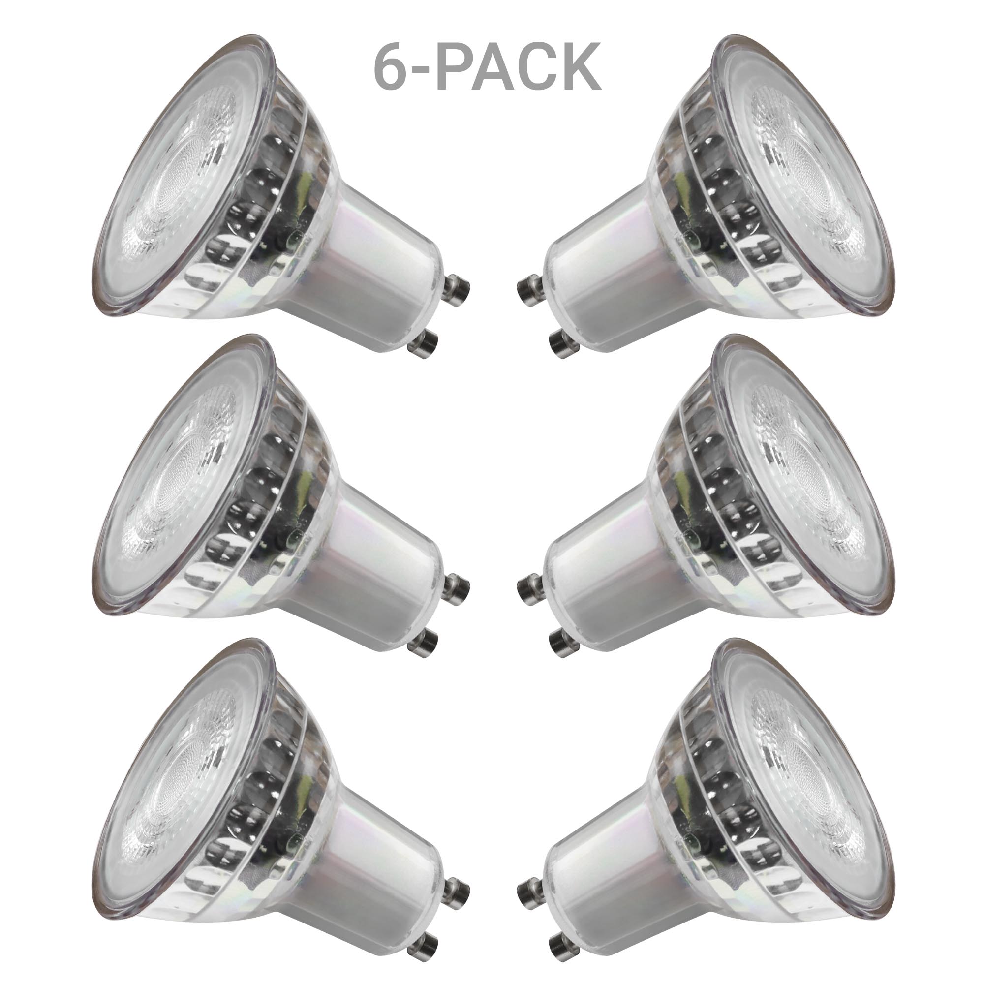 6-pack GU10 LED
